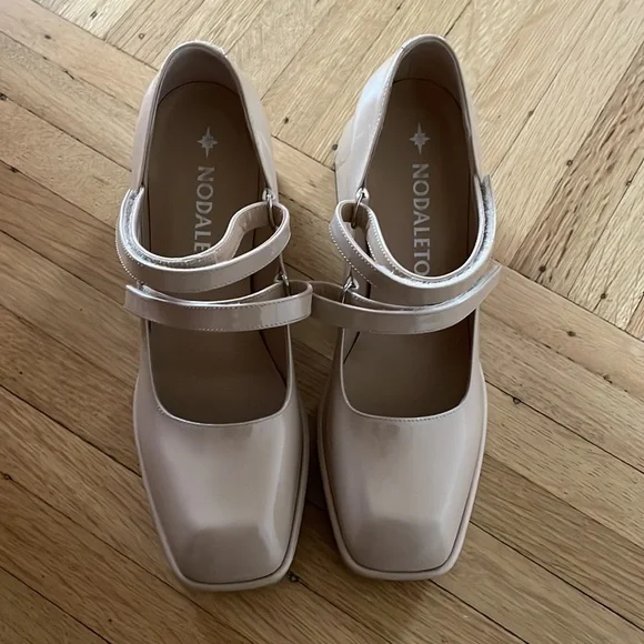 Nodaleto Bulla Babies chunky heel mary-jane in Spanish Nude - Picture 2 of 9